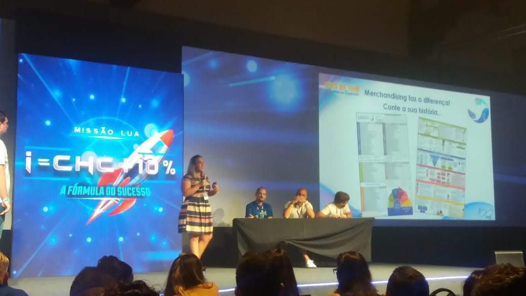 Apresentação corporativa sobre merchandising