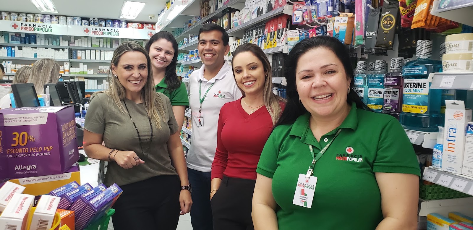 Ação com equipe de farmácia