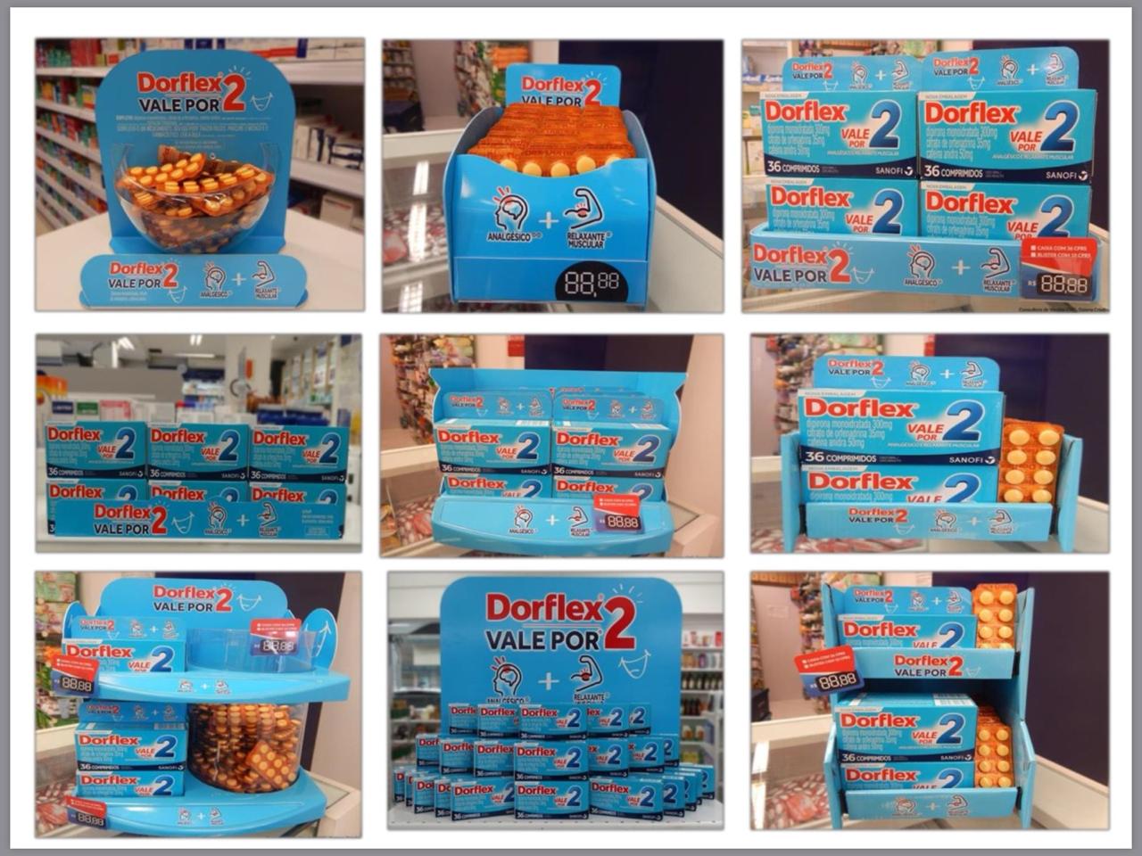 Páginas do catálogo de materiais de exposição